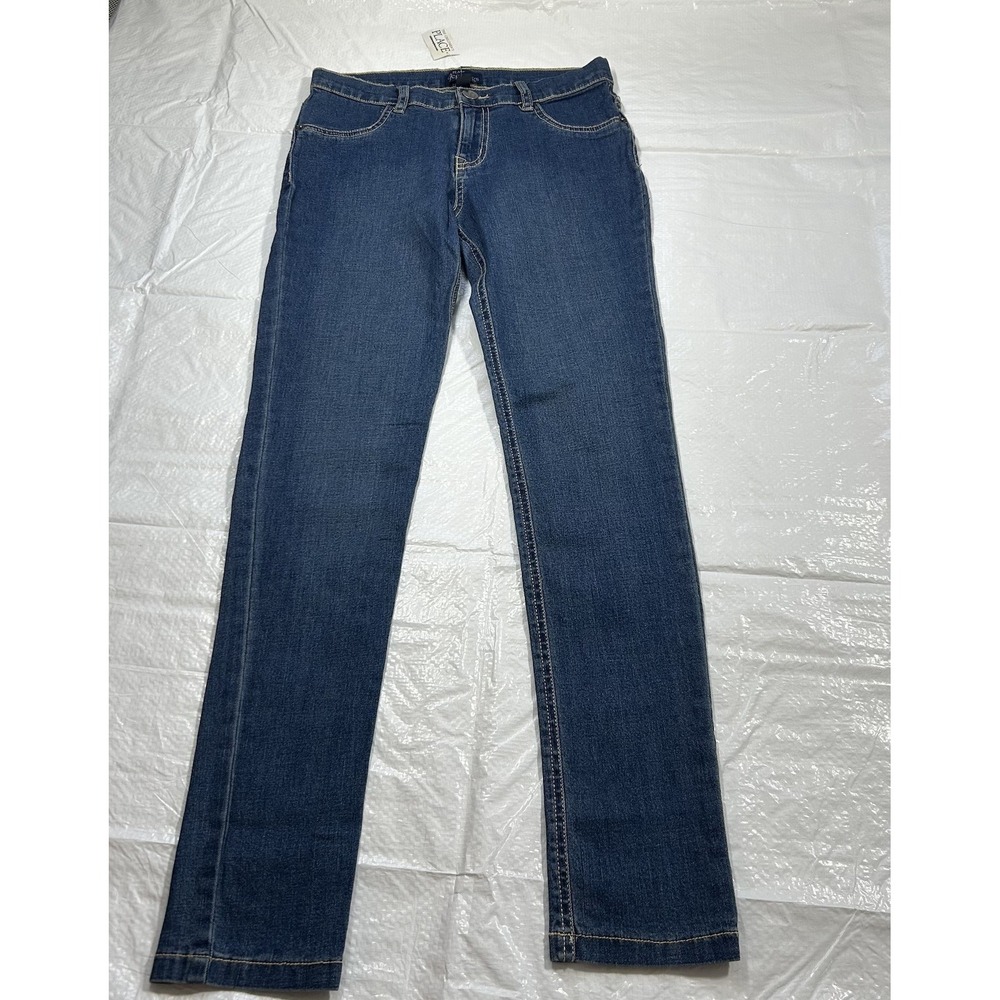 The Children's Place Girls Jeggings Size 14 Dark Wash Stretch Denim Jeans.